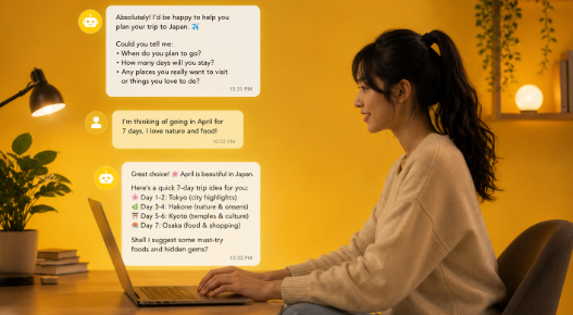 Chat with AI using smart voice commands