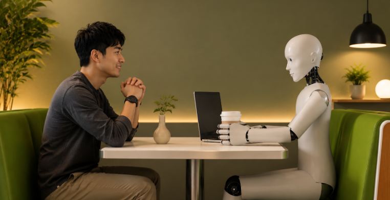 Talk with AI in Landscape Mode - AI-powered video